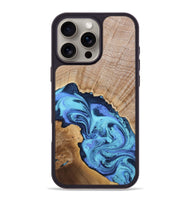 iPhone 16 Pro Max Wood Phone Case - Rosanne (Blue, 806469)