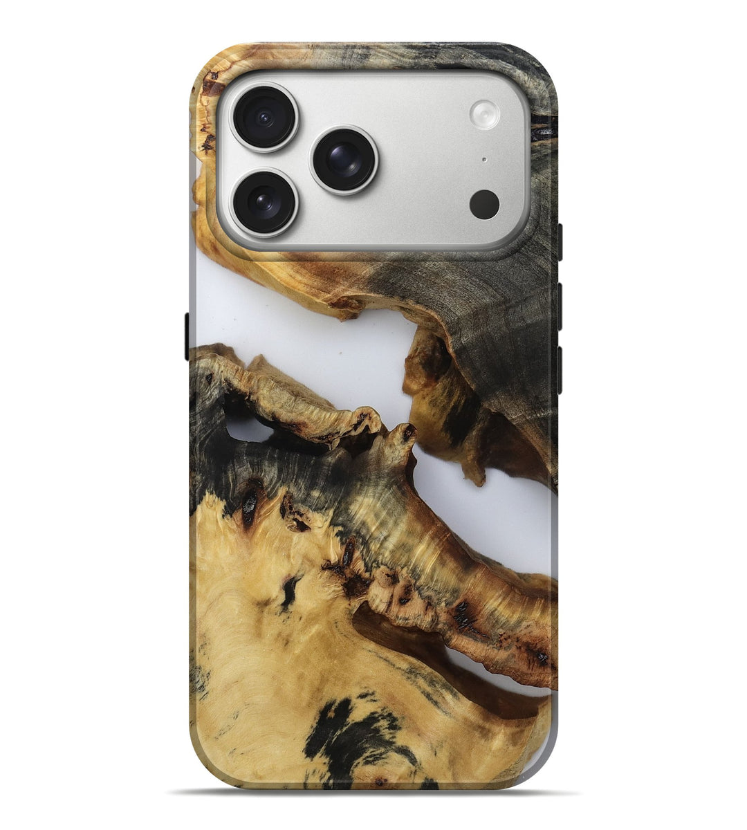 iPhone 17 Pro Max Wood Live Edge Phone Case - Minta (Clear, 806490)