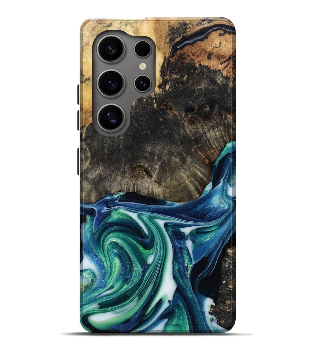 Galaxy S25 Ultra Wood Live Edge Phone Case - Jordan (Green, 806495)
