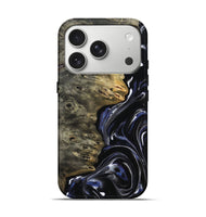 iPhone 17 Pro Wood Live Edge Phone Case - Latasha (Blue, 806496)