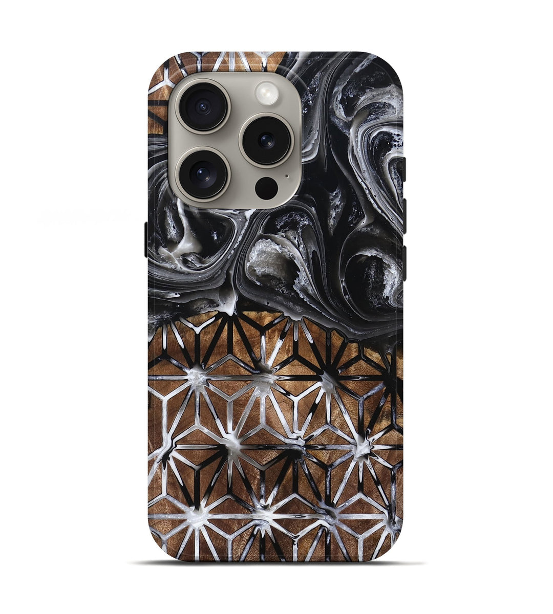 iPhone 16 Pro Wood Live Edge Phone Case - Tracee (Pattern, 806500)