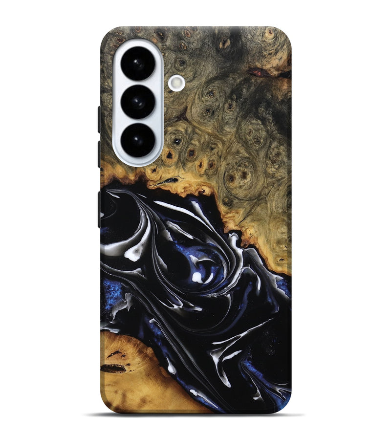 Galaxy S26 Plus Wood Live Edge Phone Case - Amber (Blue, 806504)