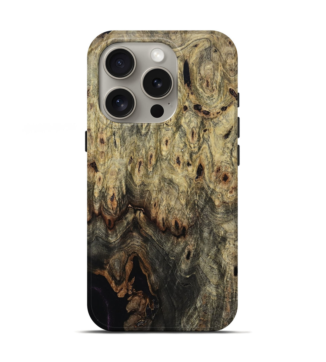 iPhone 16 Pro Wood Live Edge Phone Case - Hoyt (Wood Burl, 806506)