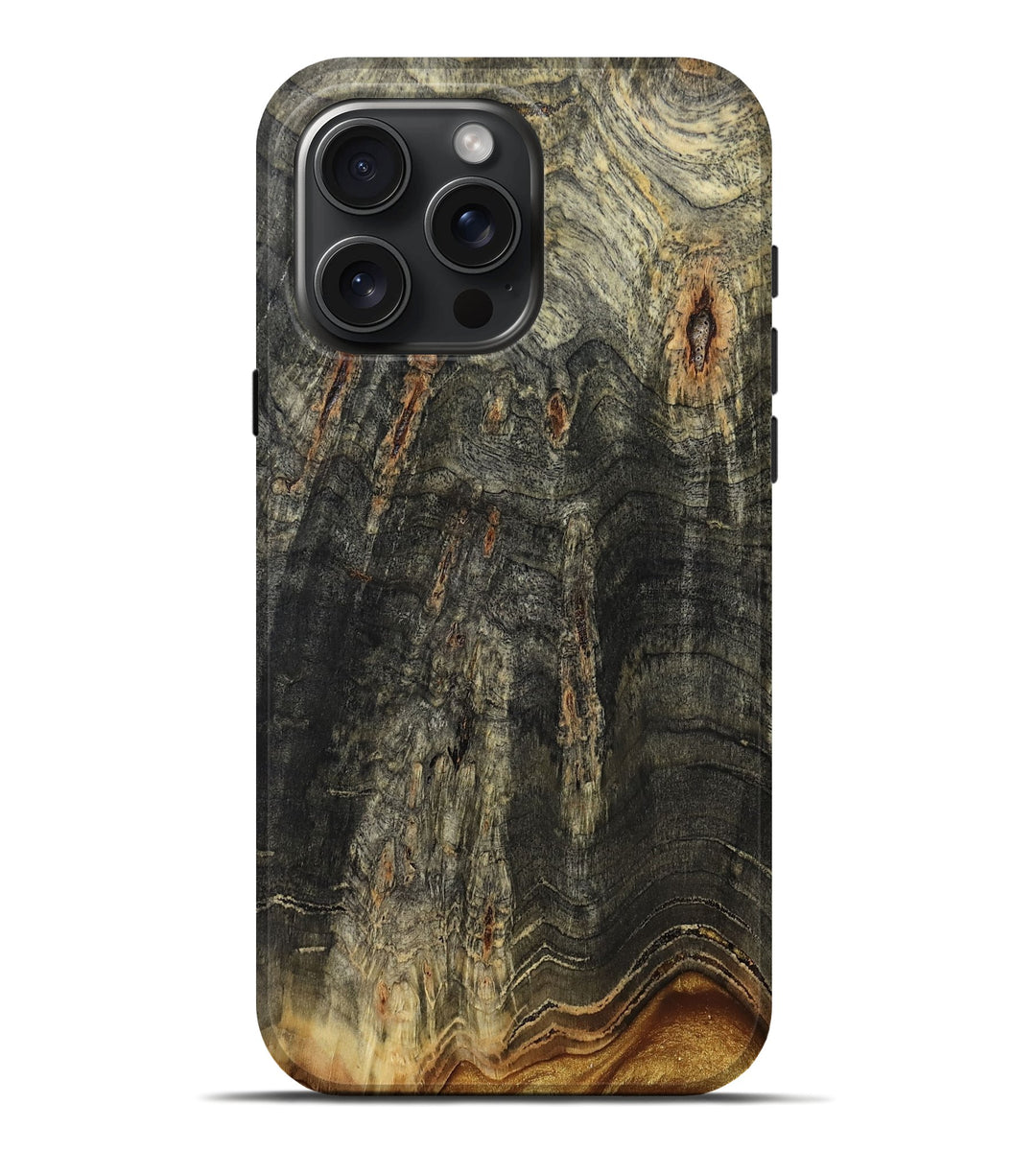 iPhone 16 Pro Max Wood Live Edge Phone Case - Mack (Wood Burl, 806507)