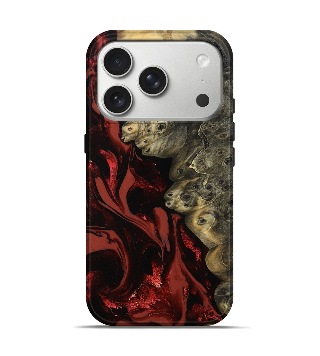 iPhone 17 Pro Wood Live Edge Phone Case - Iyla (Red, 806510)