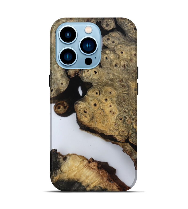 iPhone 14 Pro Wood Live Edge Phone Case - Javier (Clear, 806517)
