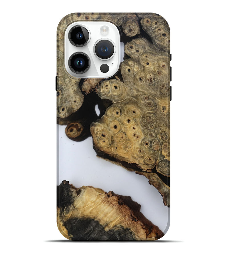 iPhone 15 Pro Max Wood Live Edge Phone Case - Javier (Clear, 806517)