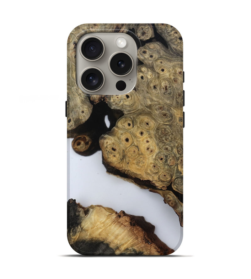 iPhone 16 Pro Wood Live Edge Phone Case - Javier (Clear, 806517)