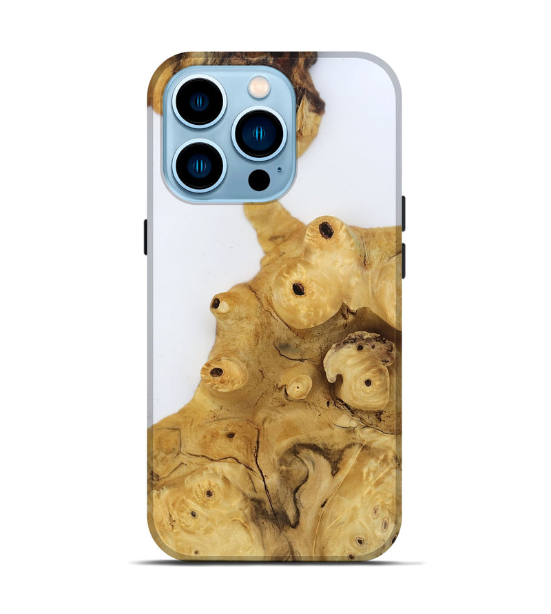 iPhone 14 Pro Wood Live Edge Phone Case - Tyrone (Clear, 806519)