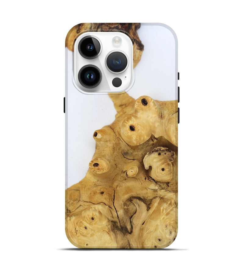 iPhone 15 Pro Wood Live Edge Phone Case - Tyrone (Clear, 806519)