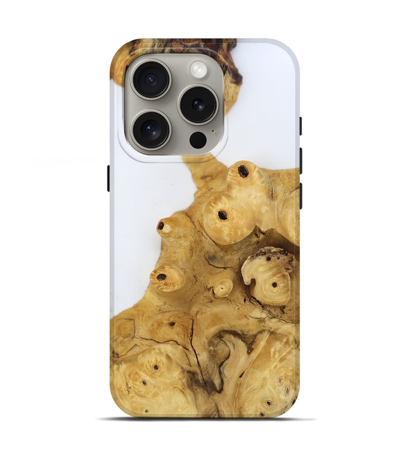 iPhone 16 Pro Wood Live Edge Phone Case - Tyrone (Clear, 806519)