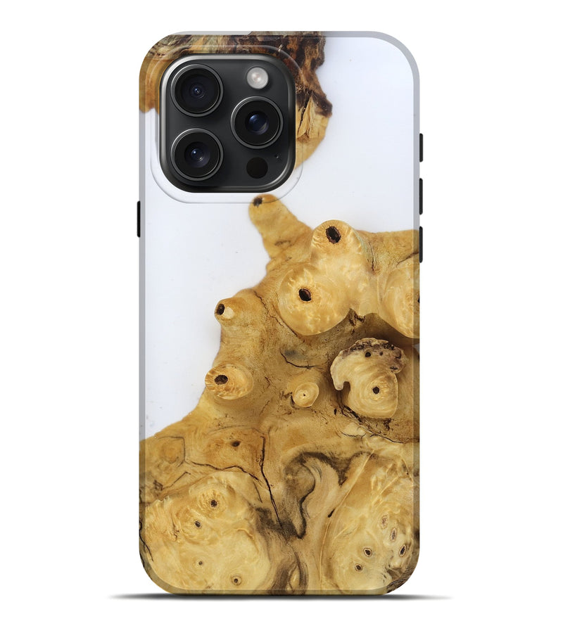 iPhone 16 Pro Max Wood Live Edge Phone Case - Tyrone (Clear, 806519)