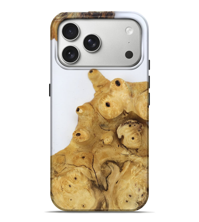 iPhone 17 Pro Max Wood Live Edge Phone Case - Tyrone (Clear, 806519)
