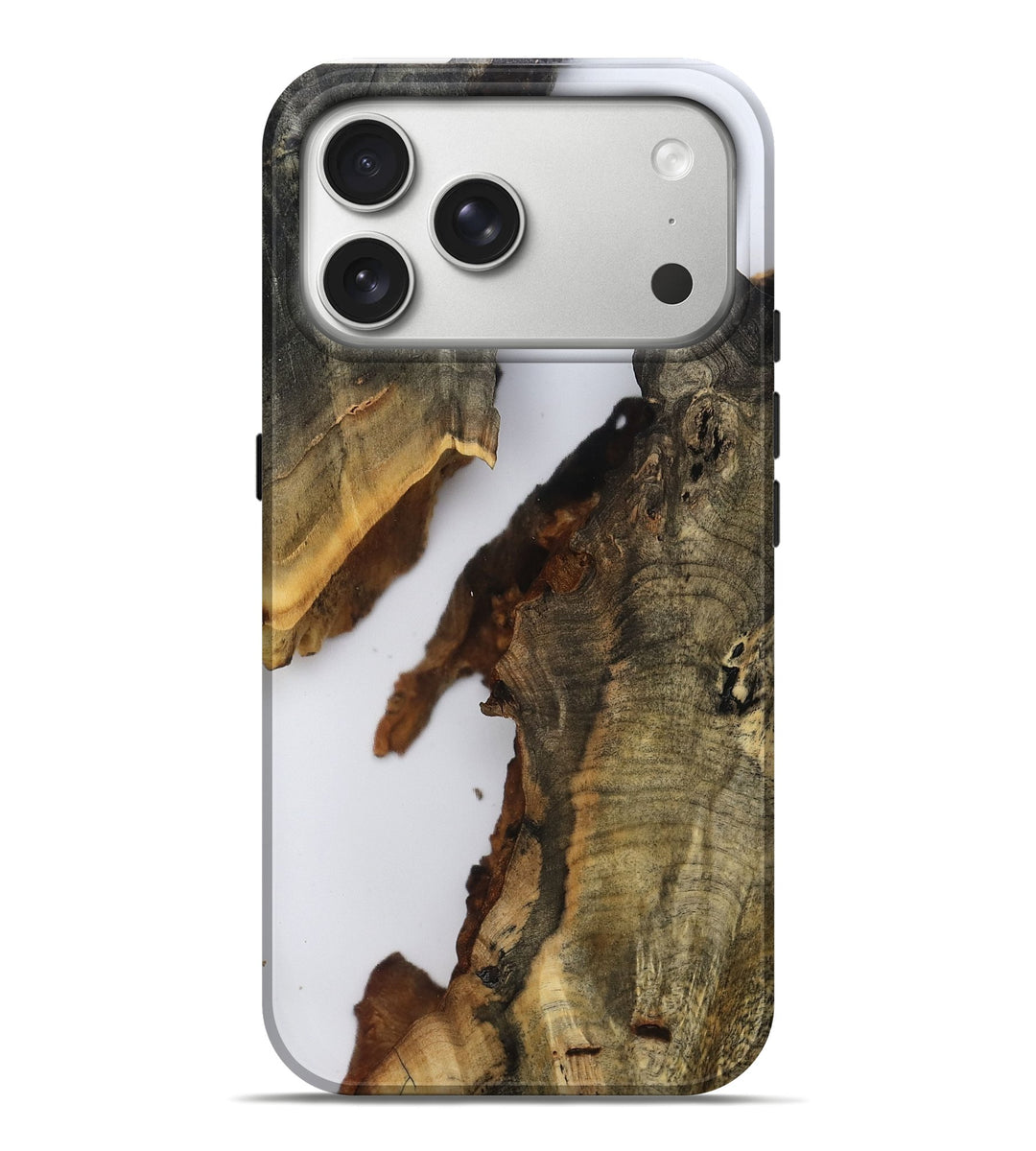 iPhone 17 Pro Max Wood Live Edge Phone Case - Eric (Clear, 806520)