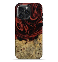 iPhone 16 Pro Max Wood Live Edge Phone Case - Amari (Red, 806526)