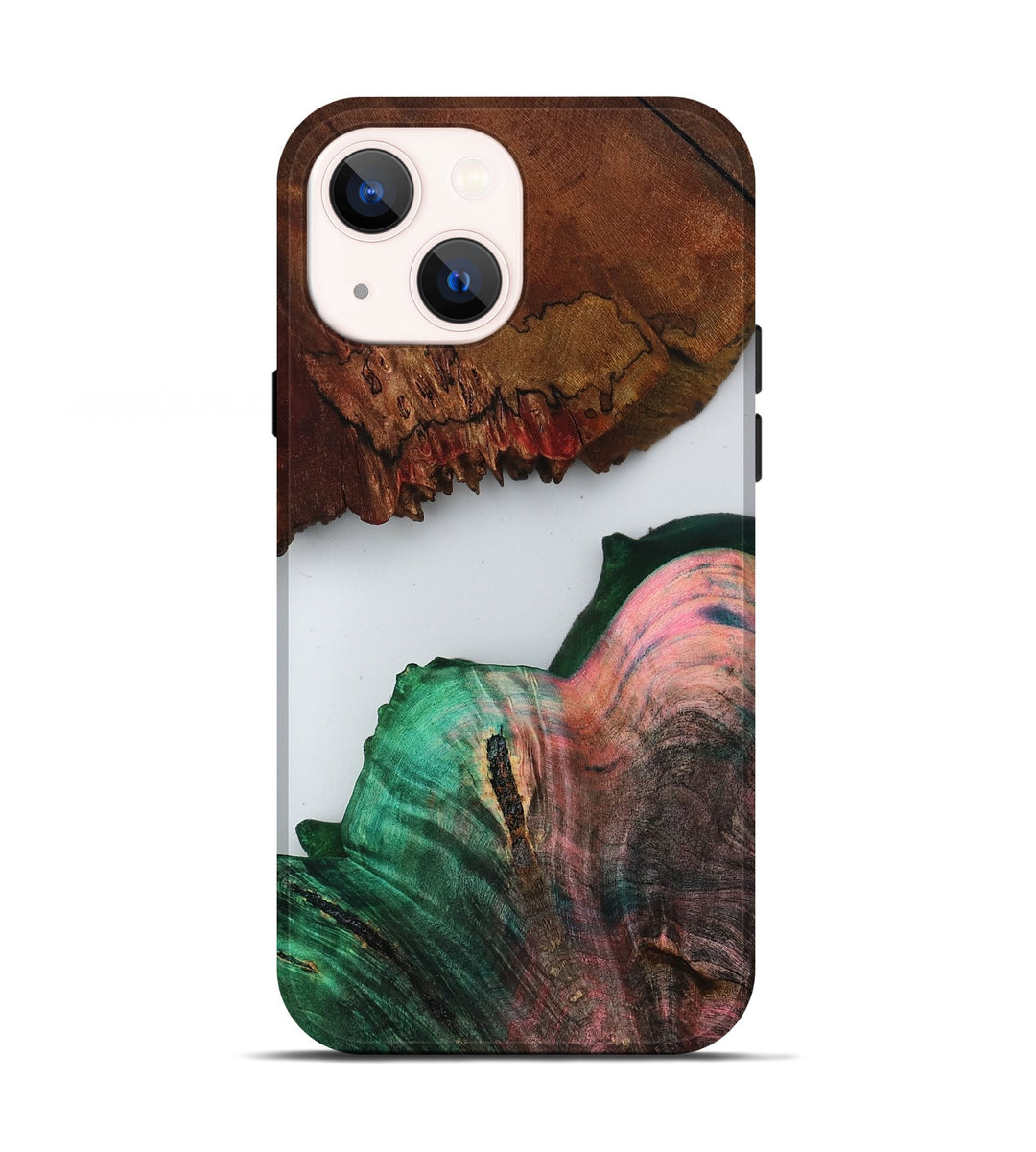 iPhone 13 Wood Live Edge Phone Case - Ensley (Clear, 806528)