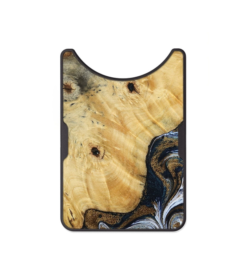 Alloy Wood Wallet - Allen (Teal & Gold, 806658)