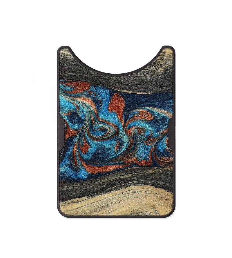 Alloy Wood Wallet - Jessie (Teal & Gold, 806660)