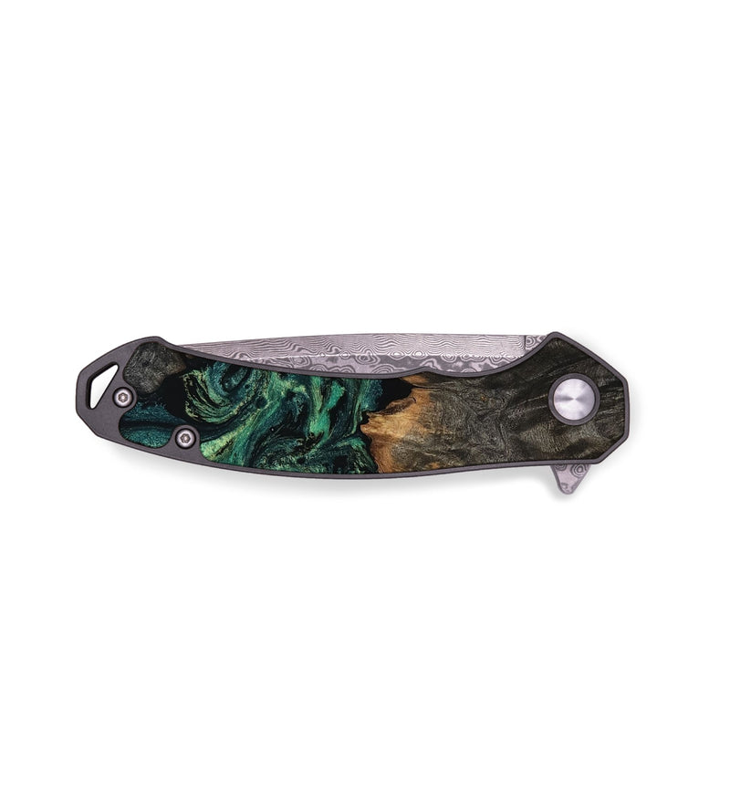 EDC Wood Pocket Knife - Tevin (Green, 806666)