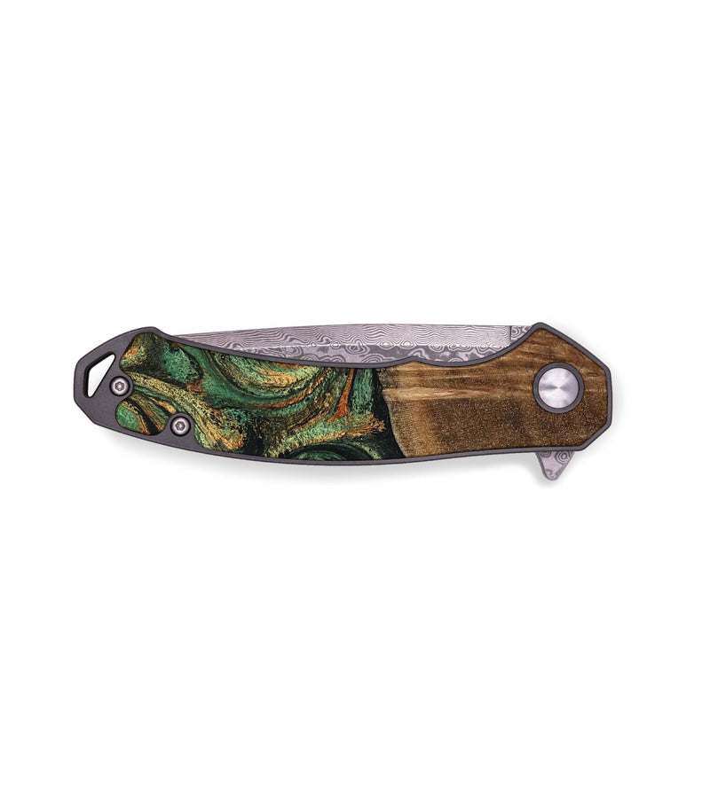 EDC Wood Pocket Knife - Brayden (Green, 806699)