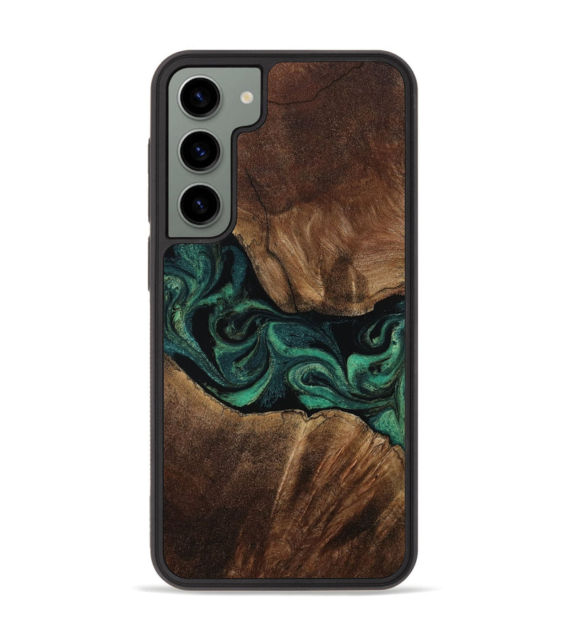 Galaxy S23 Plus Wood Phone Case - Amiya (Green, 806944)