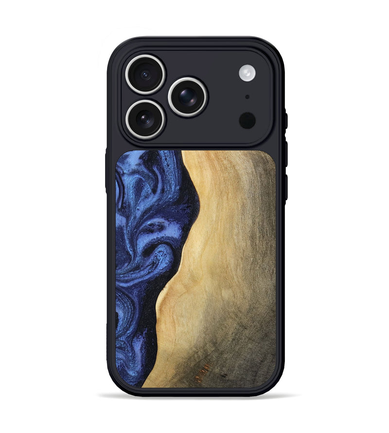 iPhone 17 Pro Wood Phone Case - Myrtie (Blue, 806952)