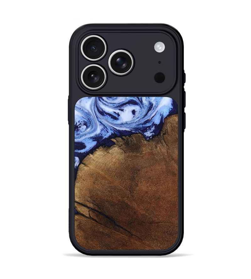iPhone 17 Pro Wood Phone Case - Addison (Blue, 806984)