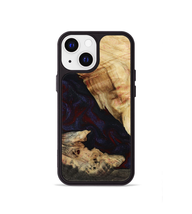 iPhone 13 mini Wood Phone Case - Kannon (Red, 807019)