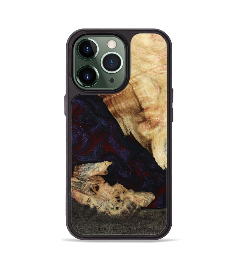 iPhone 13 Pro Wood Phone Case - Kannon (Red, 807019)