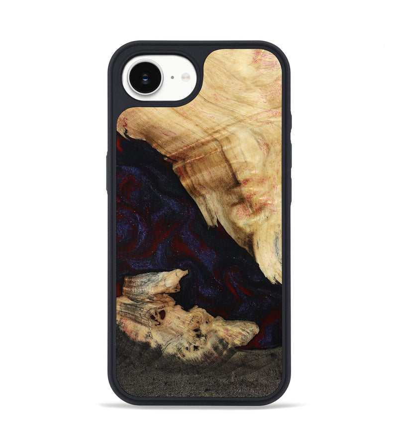 iPhone 16e Wood Phone Case - Kannon (Red, 807019)