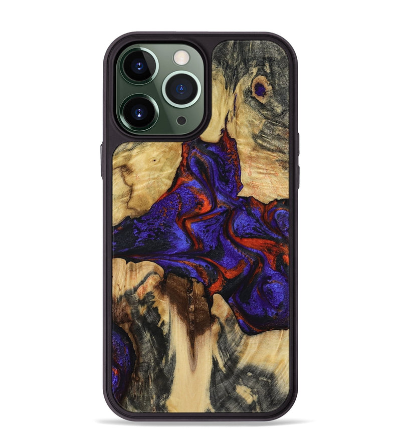 iPhone 13 Pro Max Wood Phone Case - Alfredo (Purple, 807023)