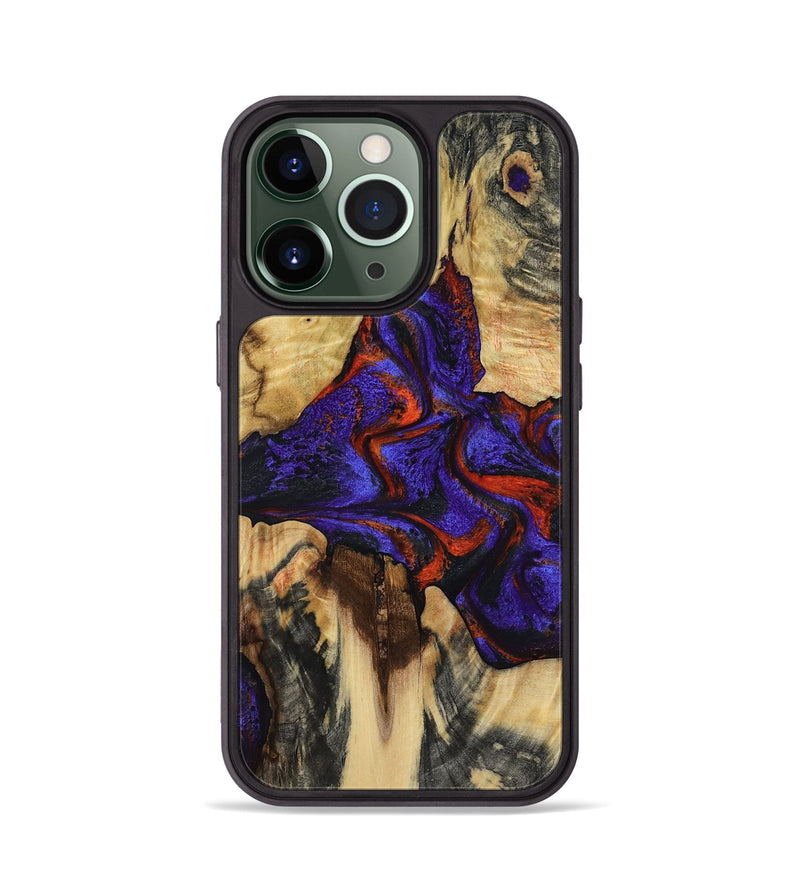 iPhone 13 Pro Wood Phone Case - Alfredo (Purple, 807023)