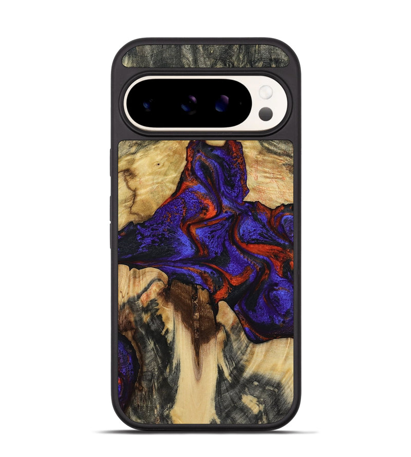 Pixel 9 Wood Phone Case - Alfredo (Purple, 807023)