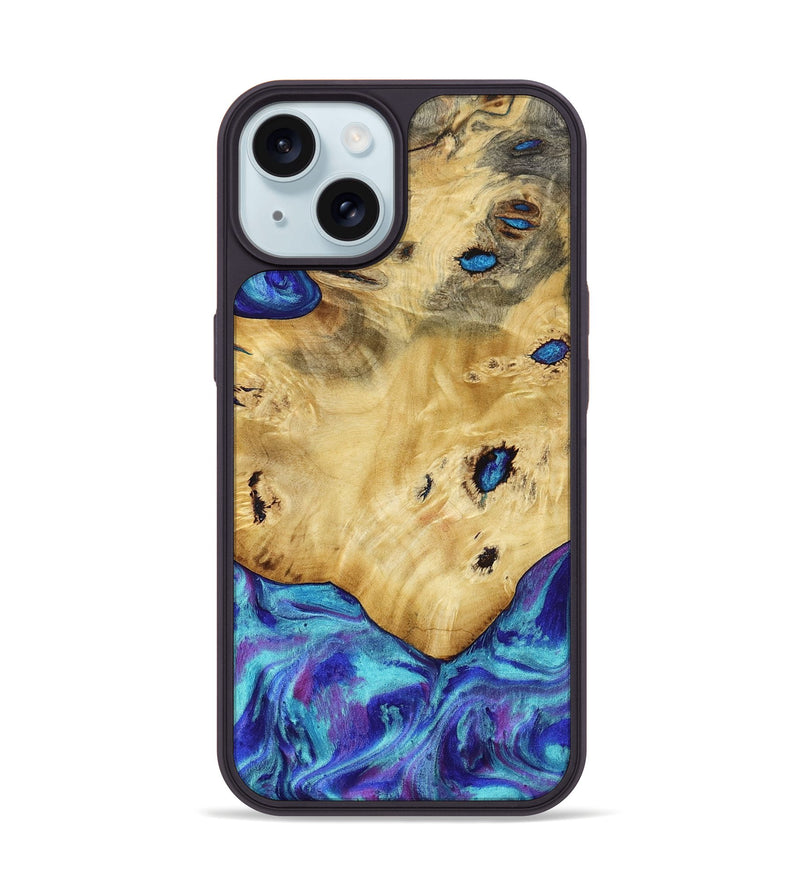 iPhone 15 Wood Phone Case - Coleman (Blue, 807035)