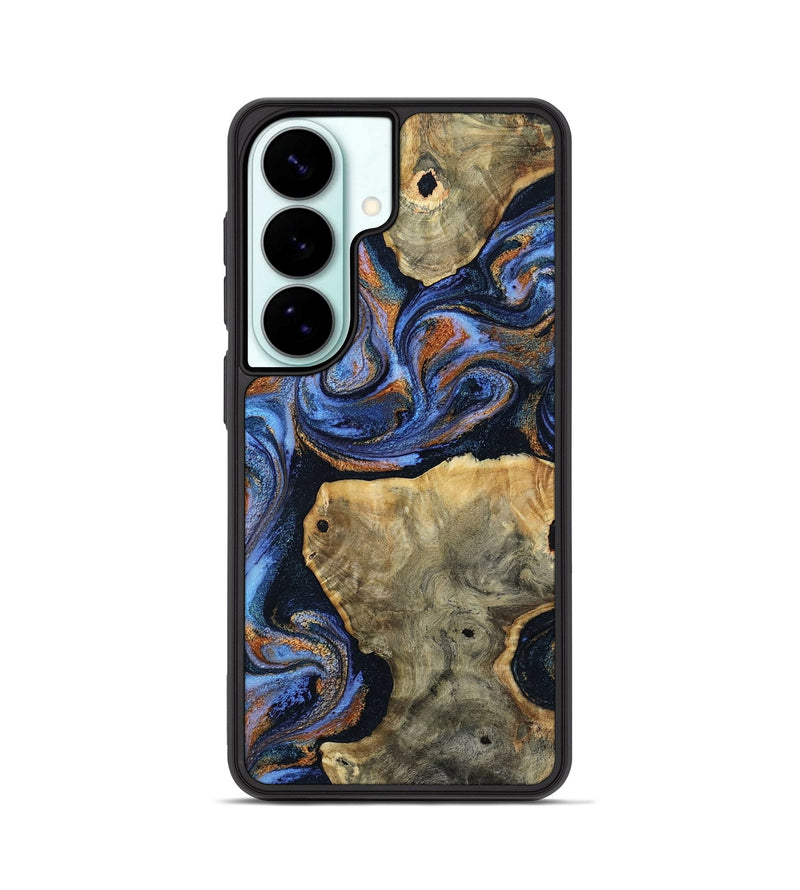 Galaxy S26 Wood Phone Case - Axl (Teal & Gold, 807048)