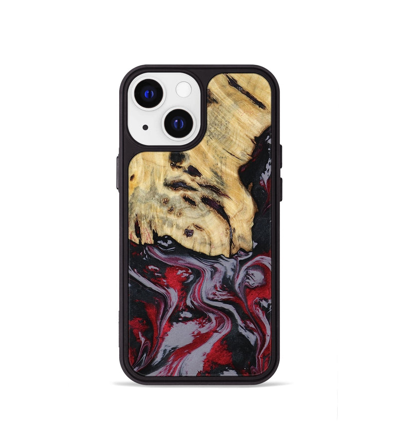 iPhone 13 mini Wood Phone Case - Leila (Red, 807093)