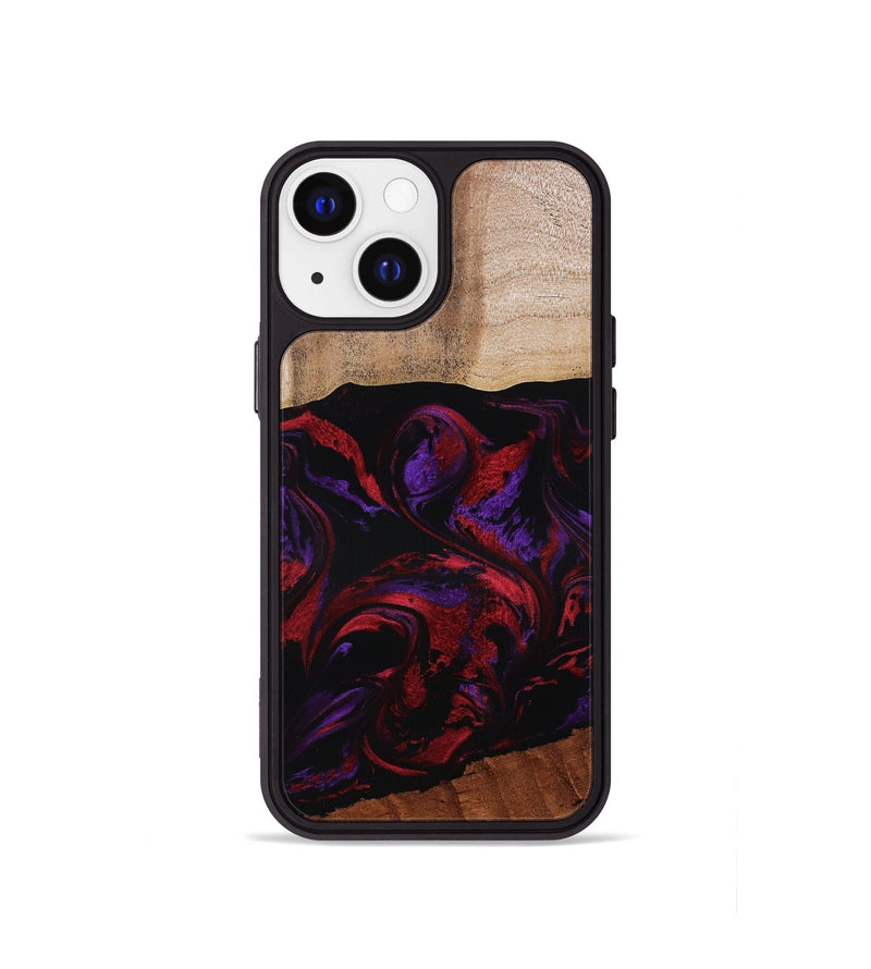 iPhone 13 mini Wood Phone Case - Agustin (Red, 807094)
