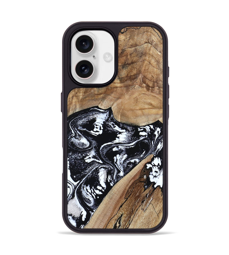 iPhone 17 Wood Phone Case - Cicero (Black & White, 807101)