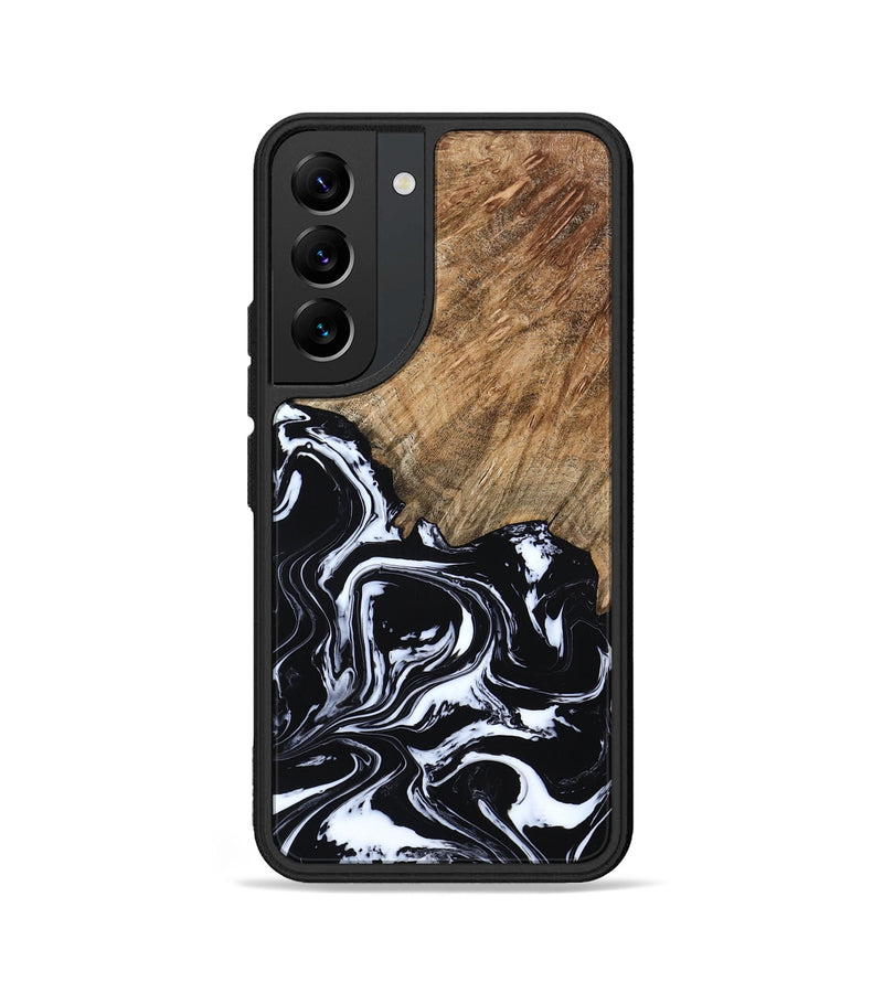 Galaxy S22 Wood Phone Case - Molly (Black & White, 807102)