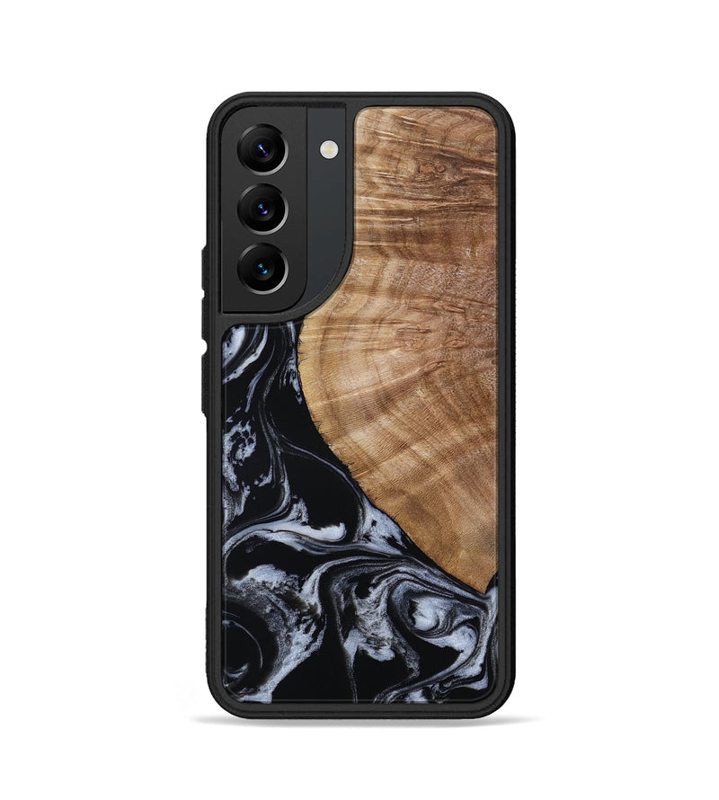 Galaxy S22 Wood Phone Case - Ottilie (Black & White, 807103)