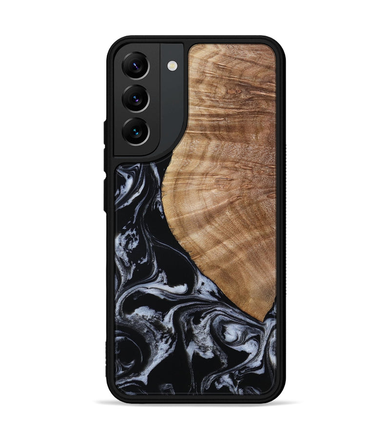 Galaxy S22 Plus Wood Phone Case - Ottilie (Black & White, 807103)