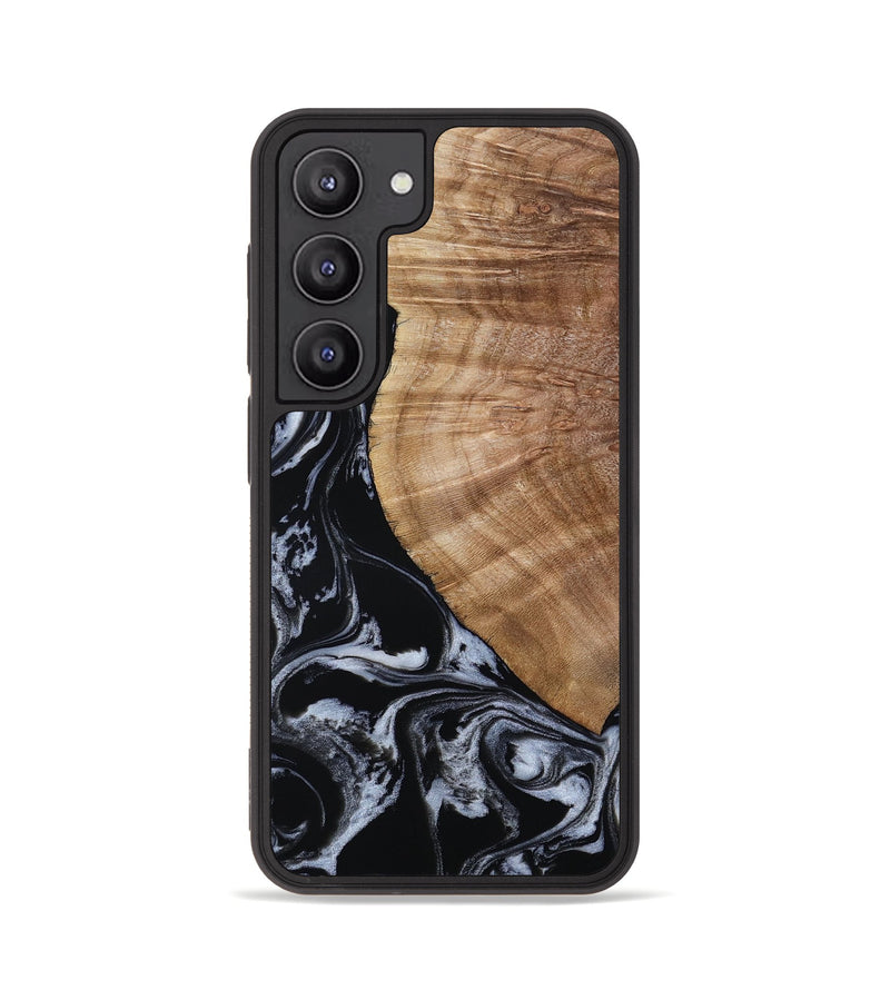 Galaxy S23 Wood Phone Case - Ottilie (Black & White, 807103)
