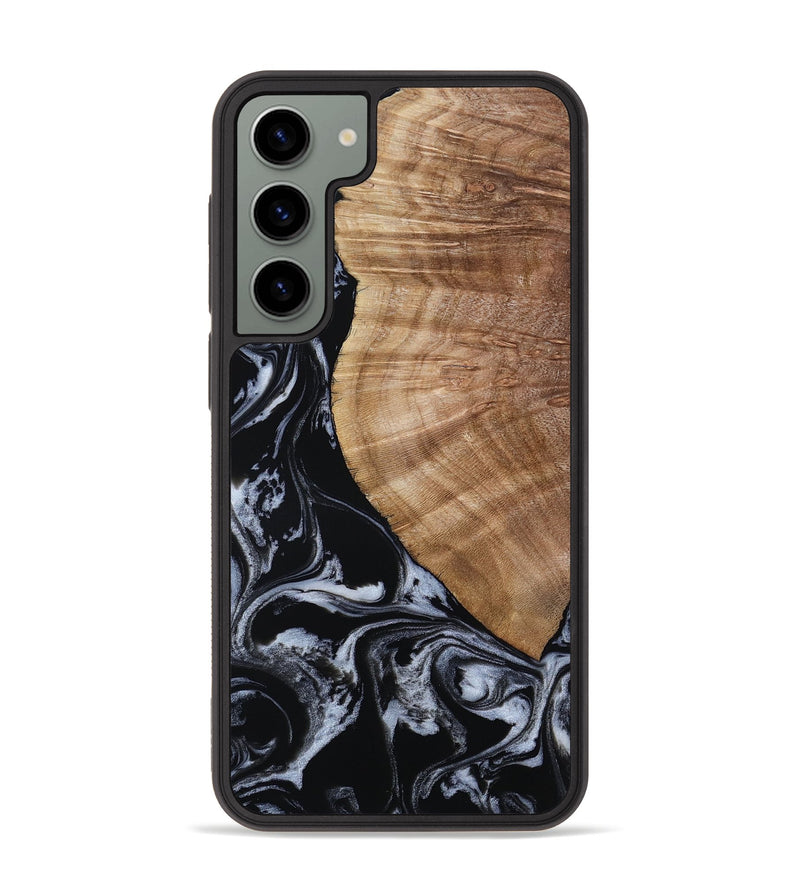 Galaxy S23 Plus Wood Phone Case - Ottilie (Black & White, 807103)