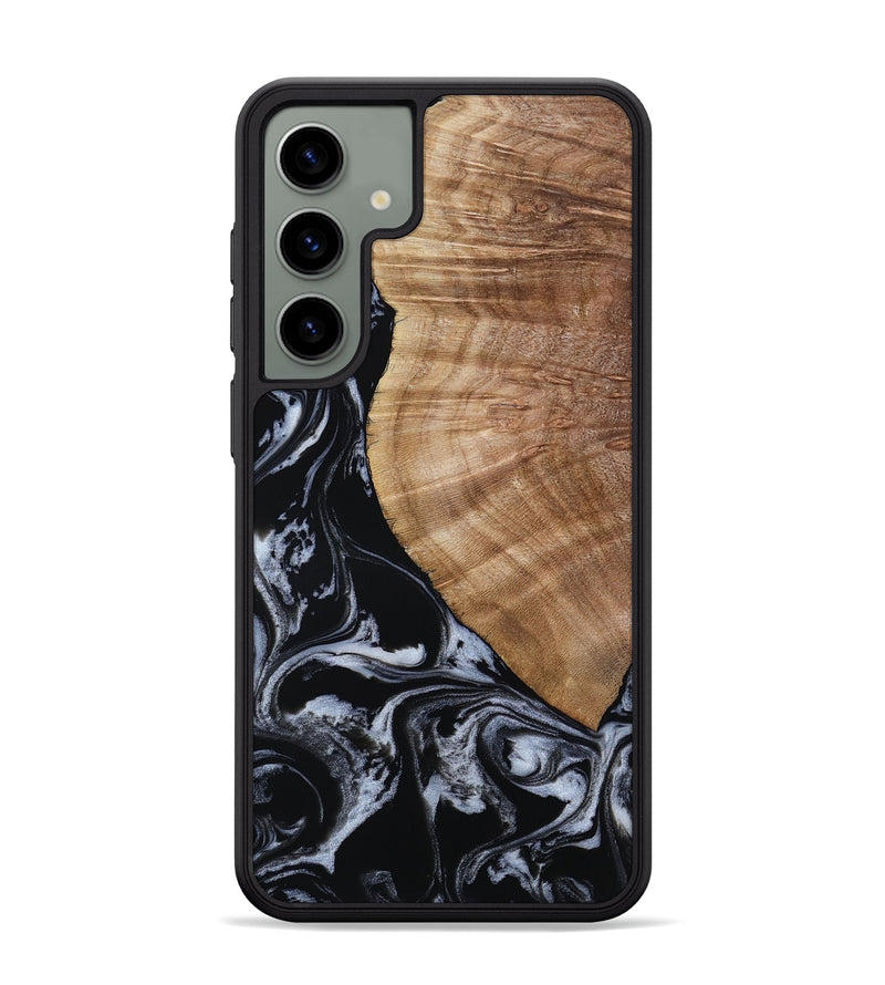 Galaxy S24 Plus Wood Phone Case - Ottilie (Black & White, 807103)