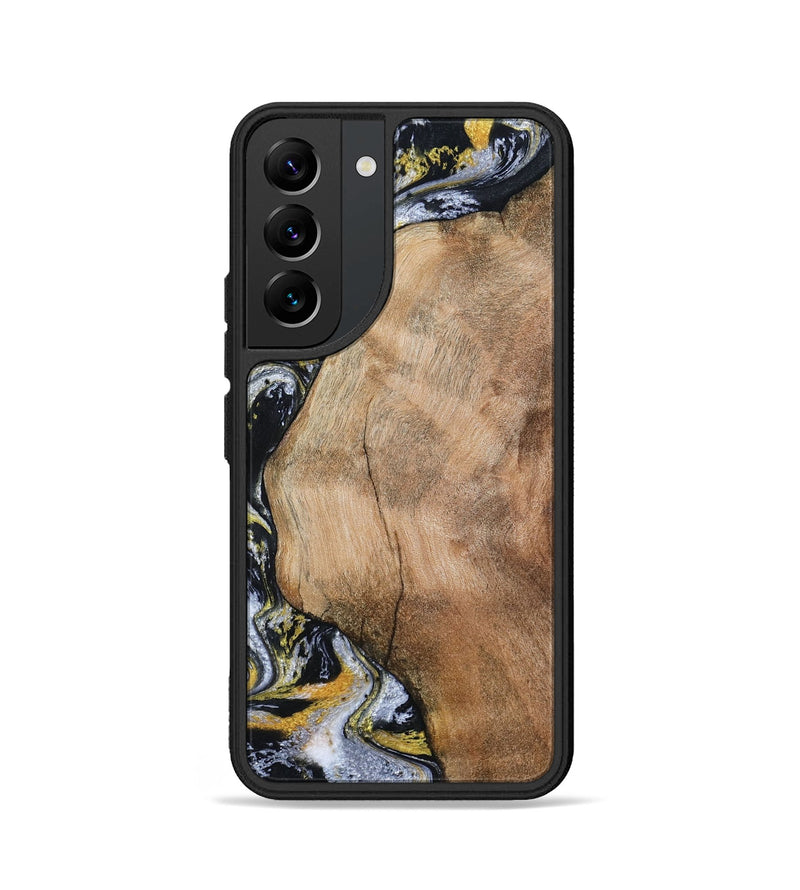 Galaxy S22 Wood Phone Case - Daquan (Black & White, 807106)