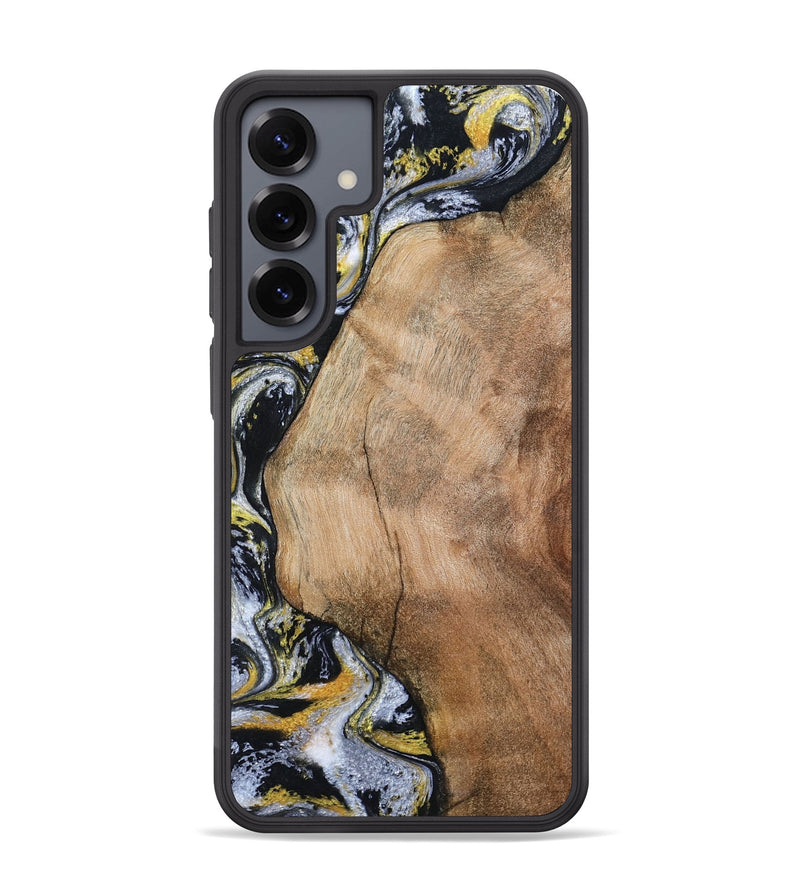 Galaxy S25 Plus Wood Phone Case - Daquan (Black & White, 807106)