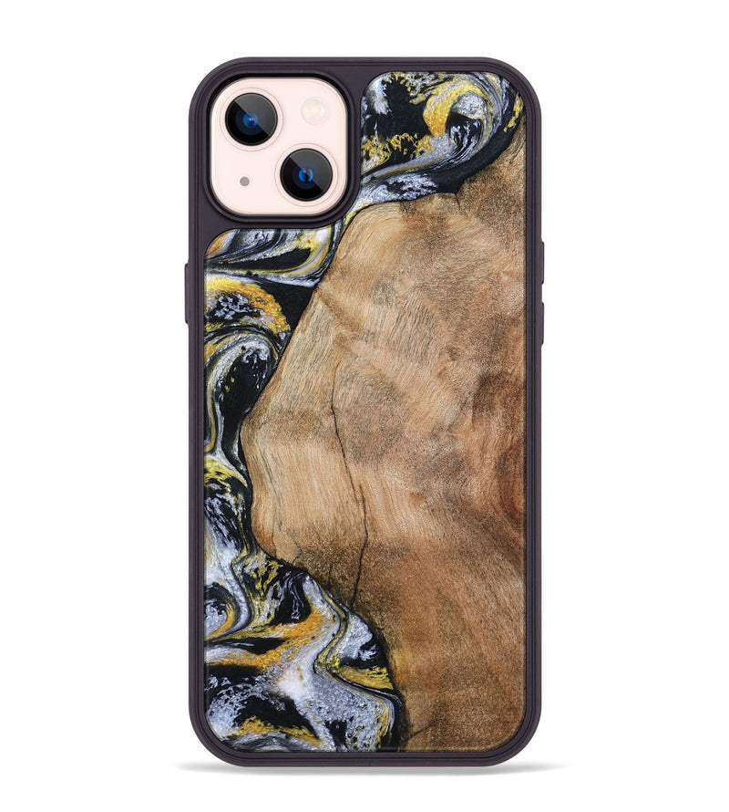 iPhone 14 Plus Wood Phone Case - Daquan (Black & White, 807106)