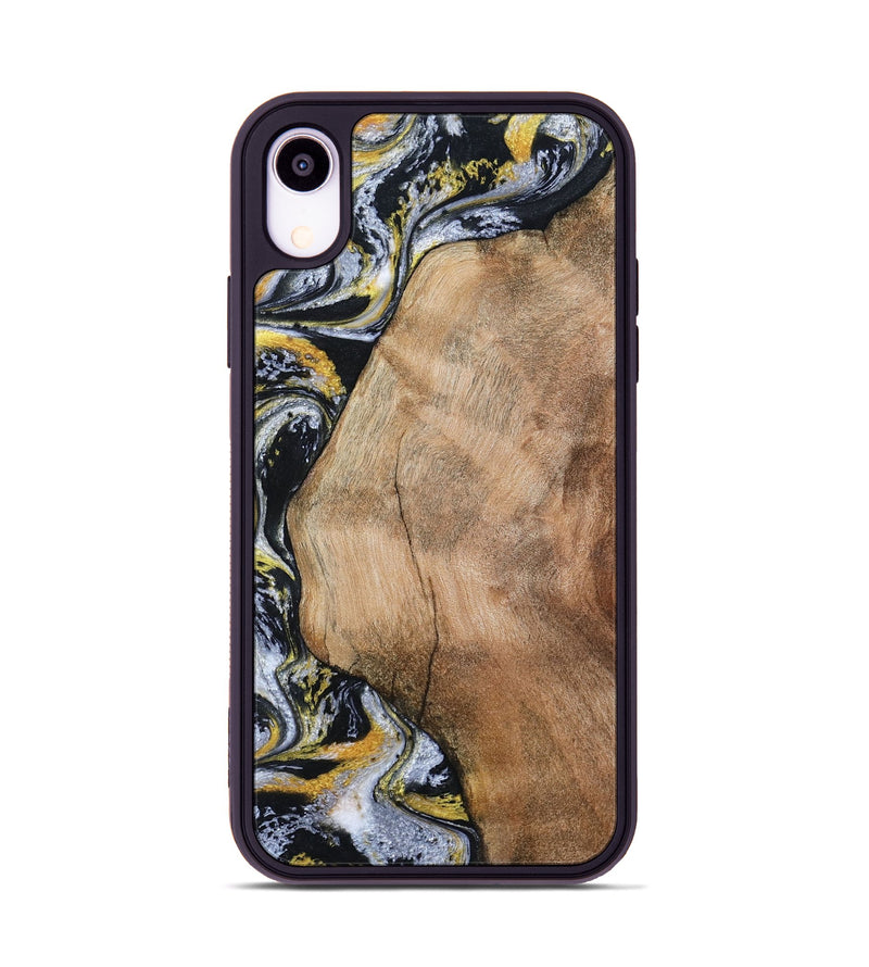iPhone Xr Wood Phone Case - Daquan (Black & White, 807106)