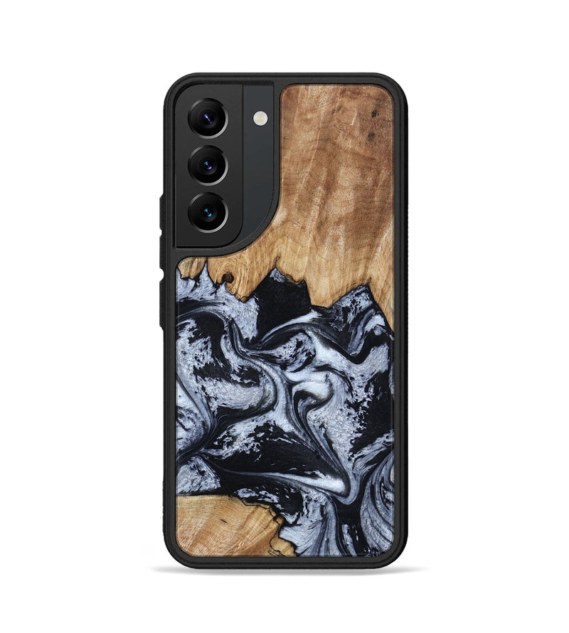 Galaxy S22 Wood Phone Case - Darren (Black & White, 807109)