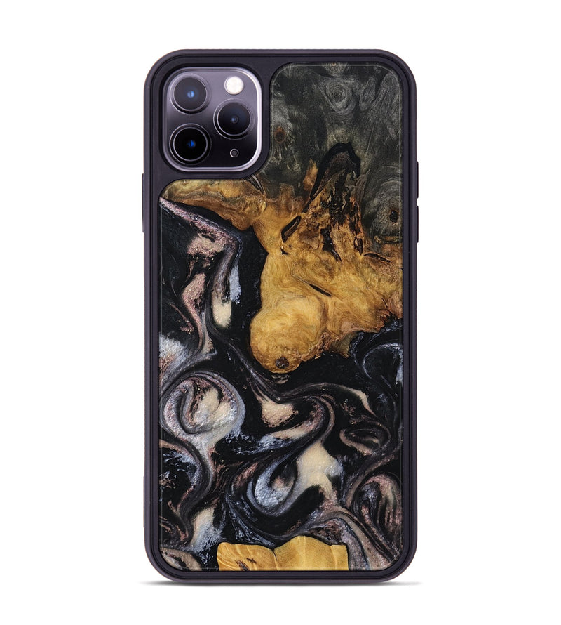 iPhone 11 Pro Max Wood Phone Case - Justin (Black & White, 807110)
